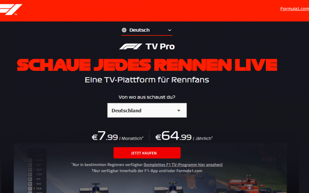 F1 TV Pro - Vorschaubild