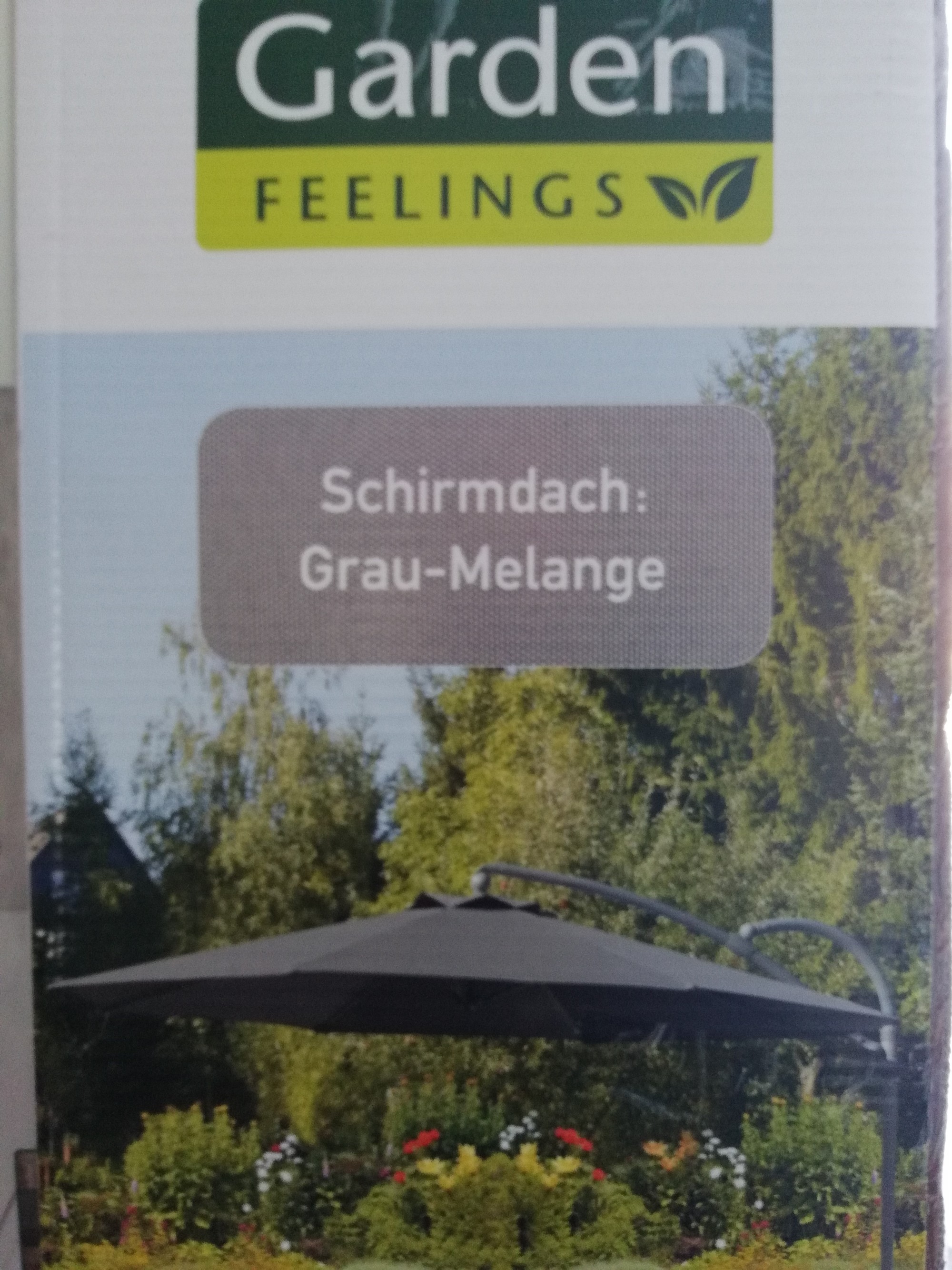 Schirmdach Grau-Melange Garden Feelings - Vorschaubild